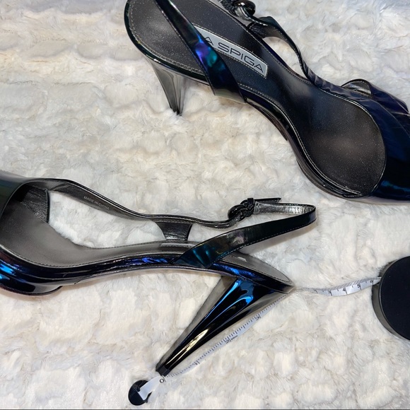 Via Spiga metallic heeled sandals - Picture 8 of 10